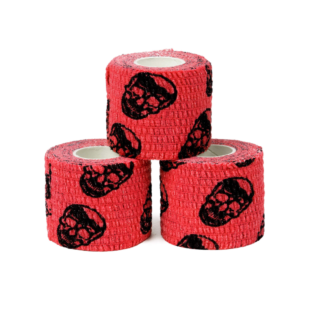 skull tape red stacked